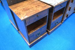 A pair of modern Laura Ashley bedside cabinets