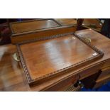 A vintage tray having brass handles , St Dunstan interest