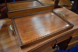 A vintage tray having brass handles , St Dunstan interest