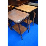 Two 19th Century occasional tables, one in mahogany the other in oak