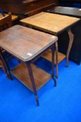 Two 19th Century occasional tables, one in mahogany the other in oak