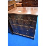 A Waring & Gillow (early 20th Century) mahogany chest of three over three drawers