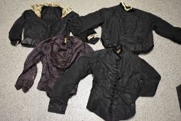 Four Victorian and Edwardian bodices, various styles and sizes, some AF.