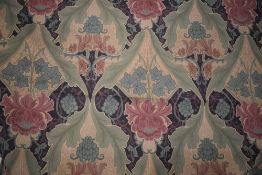 A large piece of vintage Liberty 'Burnham' fabric, having Art Nouveau pattern,