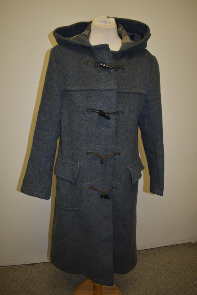 A 1970s wool blend duffel coat.