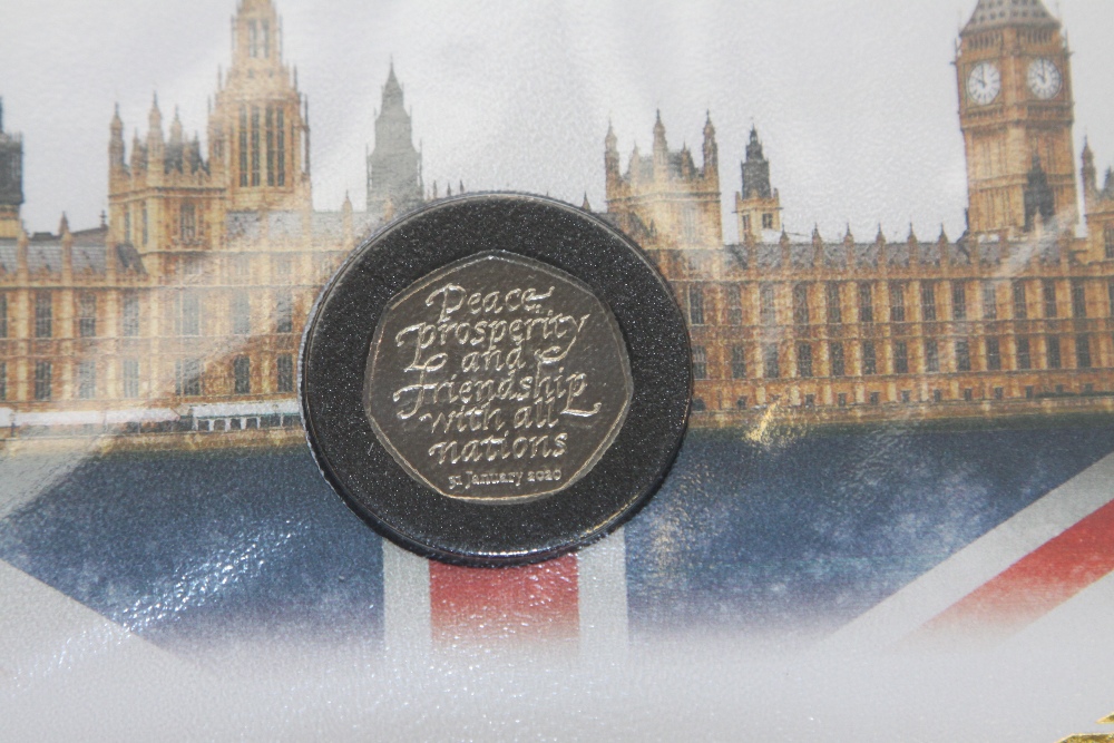 GB 2020 BREXIT 50p UNCIRCULATED NUMISMATIC COVER - Image 2 of 3