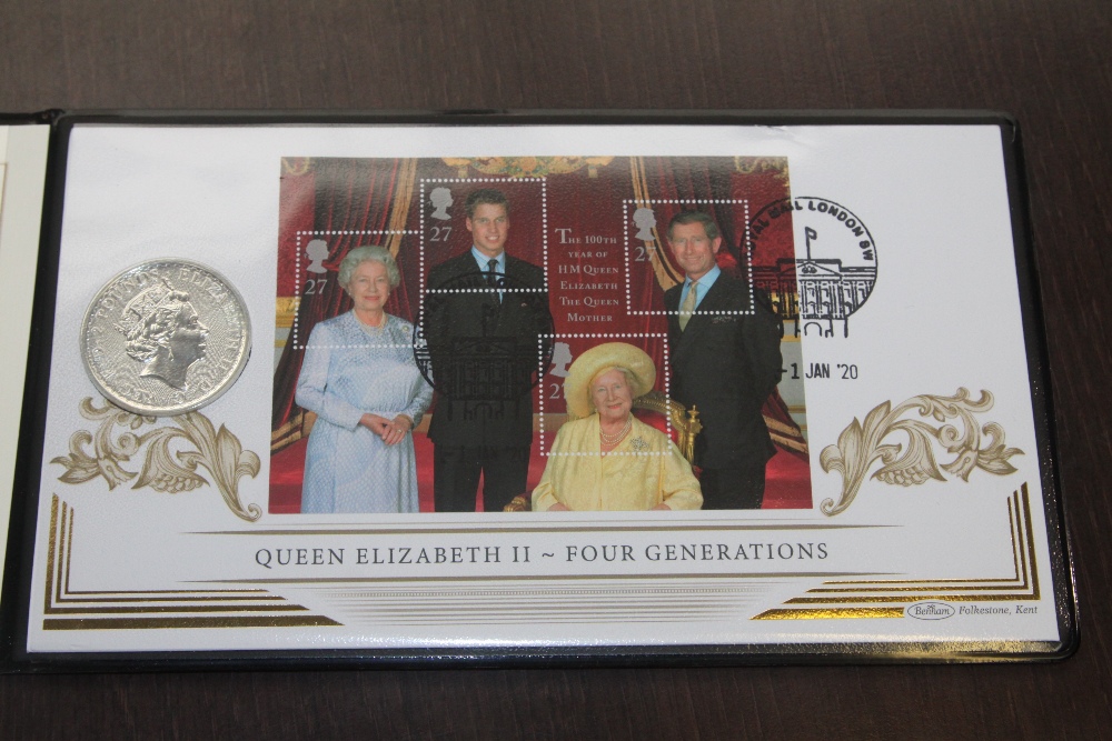 GB, 2020 FOUR GENERATIONS, NUMISMATIC 1oz SILVER COIN COVER