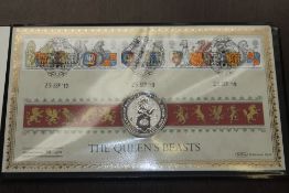 GB 2019 QUEENS BEASTS NUMISMATIC COVER WITH 2OZ SILVER WHITE LION OF MORTIMER COIN