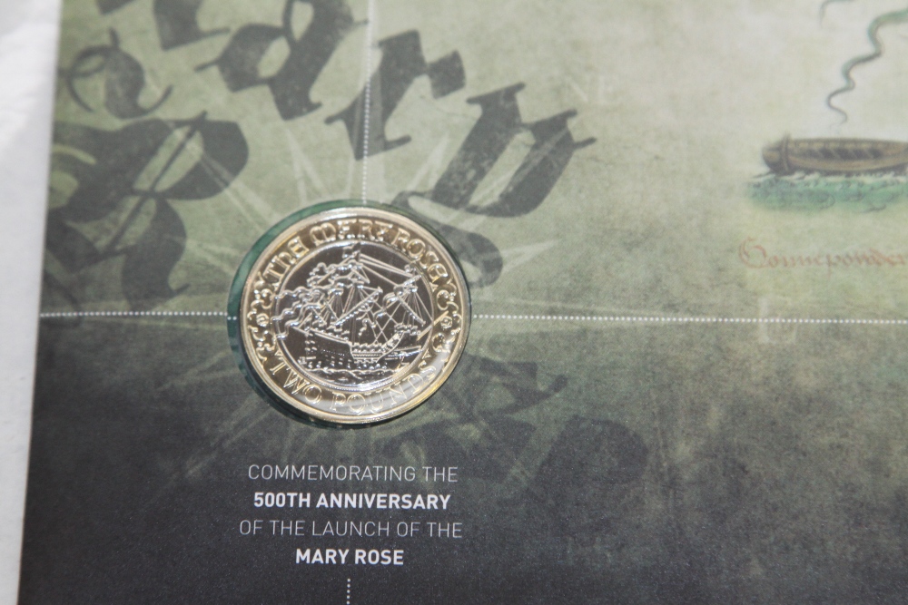 GB 2011 MARY ROSE 500th ANN £2 NUMISMATIC COVER - Image 2 of 3