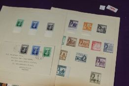 GB & SOME COMMONWEALTH 1940's MINT COLLECTION AND FIRST DAY COVERS Just over 20 pages of leaves with