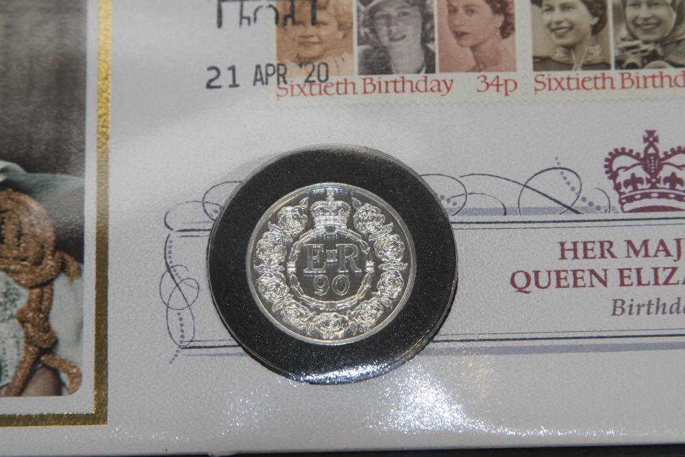 GB 2020 QUEENS BIRTHDAY NUMISMATIC COVER WITH 1/2oz FINE SILVER COIN - Image 2 of 3