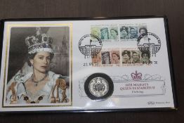 GB 2020 QUEENS BIRTHDAY NUMISMATIC COVER WITH 1/2oz FINE SILVER COIN