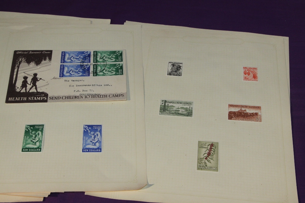 GB & SOME COMMONWEALTH 1940's MINT COLLECTION AND FIRST DAY COVERS Just over 20 pages of leaves with - Image 6 of 6