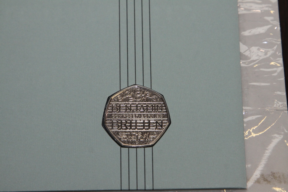 GB 2013 BENJAMIN BRITTEN CENTENARY NUMISMATIC 50P COVER - Image 2 of 2