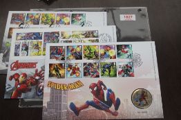GB 2019 TRIO OF MARVEL MEDALLIC FIRST DAY COVERS