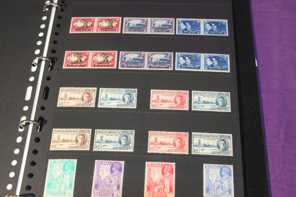 BRITISH EMPIRE, 1946 VICTORY OMNIBUS STAMPS - COMPLETE 164 STAMPS ALL MNH Housed in Harrington & - Image 2 of 5