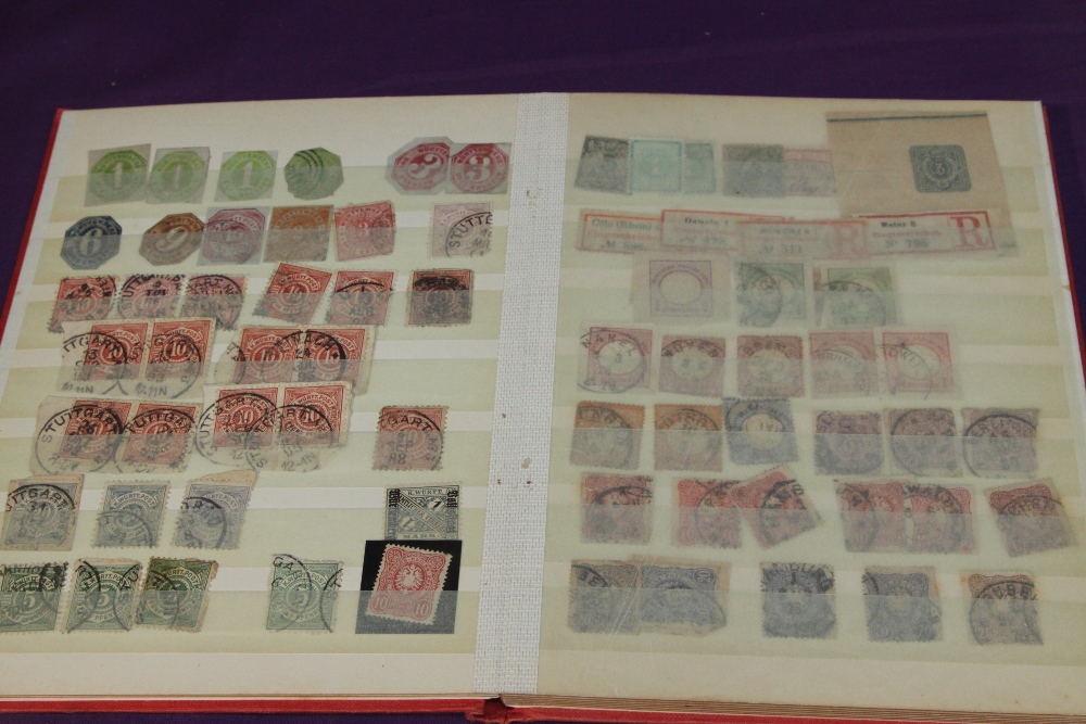 GERMANY, EARLY STATES AND REICHPOST COLLECTION IN MID FORMAT STOCKBOOK Mid format sized stockbook - Image 3 of 7