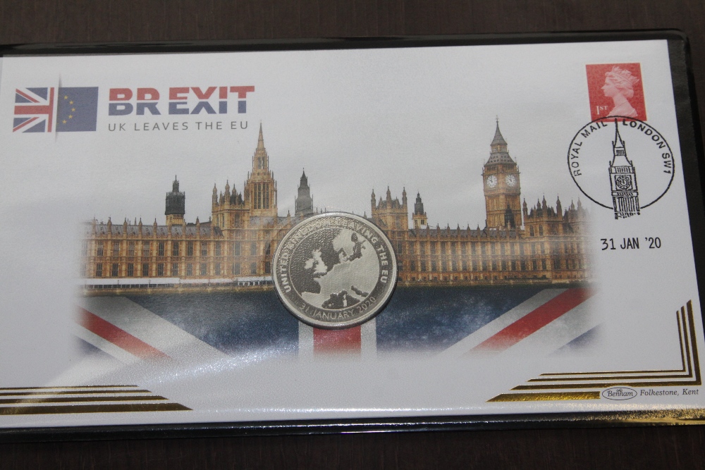 GB 2020 BREXIT SOLID SILVER PROOF NUMISMATIC COVER