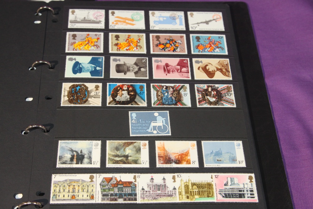 GB 1969-81 COMMEMORATIVE STAMPS - COMPLETE COLLECTION ALL MNH Housed in two folders, one with issues - Image 3 of 4