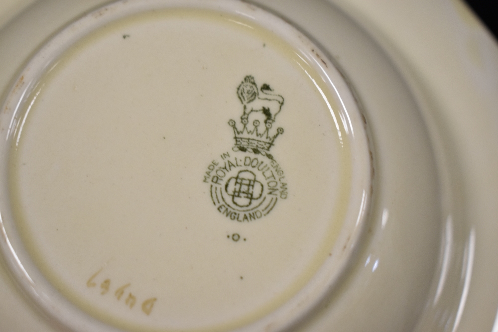A selection of Royal Doulton bowls, having various count4ry cottage designs to centres. - Image 2 of 2
