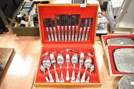 A partial canteen of cutlery, Sunnex stainless steel, Korea.