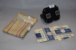 A vintage Sawyers View-Master and a selection of reels, including Spain, Scotland and Strattford