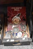 A varied lot of vintage motor related badges, mascots and similar, of British Leyland, club and