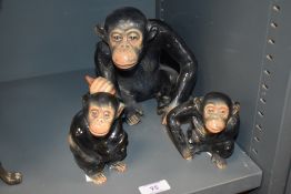 Three vintage chimpanzee studies.