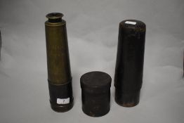 A late 19th/ early 20th Century three drawer telescope, F.M Moore of Belfast & Dublin, overall
