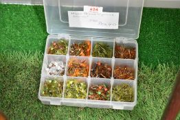 A box containing approximately 330 special Mixed prince nymphs all expertly hand tied
