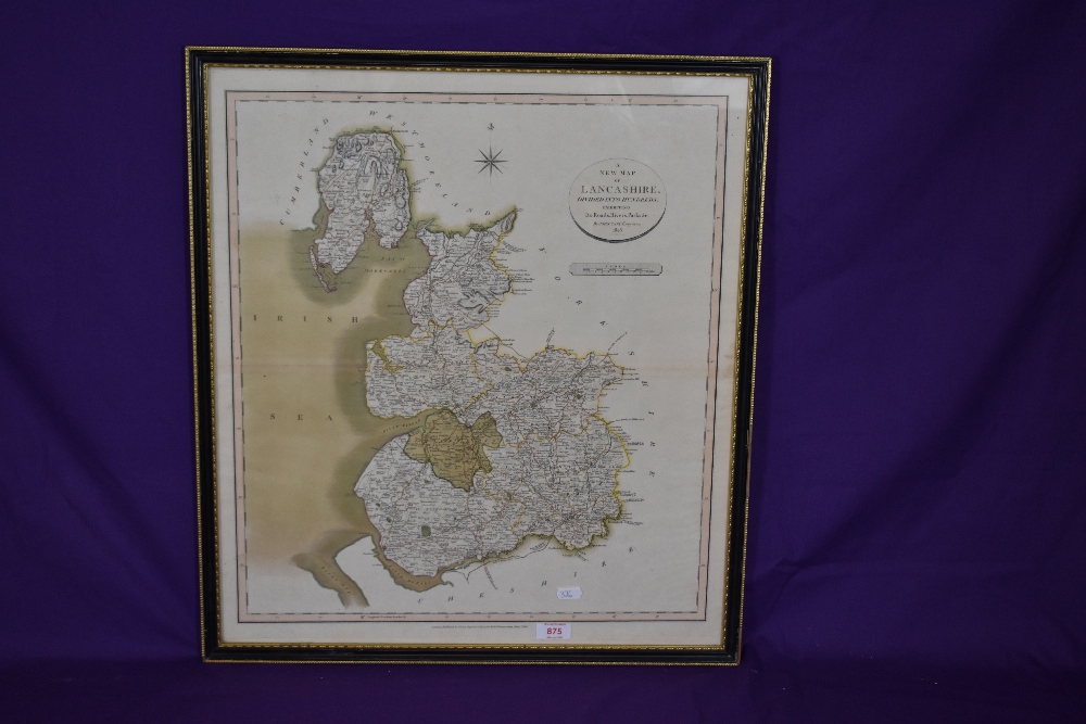 After John Cary (1754-1835), a New Map of Lancashire Divided Into Hundreds and Exhibiting Its Roads, - Image 2 of 2