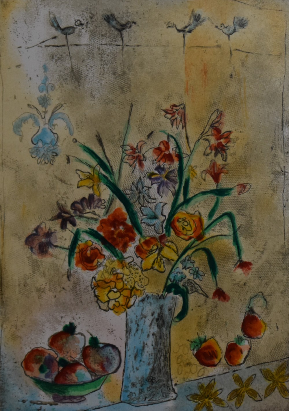 After Bracha Guy (20th Century), two serigraphs on paper, 'Floral Enchantment' & 'Radiant