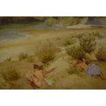 After Sir William Russell Flint RA ROI (1880-1969), coloured print, 'Alexandrine And Josette On