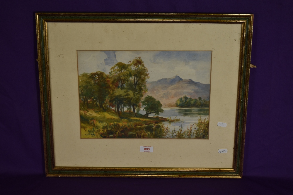 *Local Interest - John Arthur Dees (1875-1959, British), watercolour, 'Rydal Water, Lake - Image 2 of 4