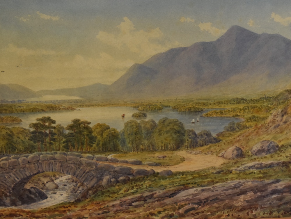 Local Interest* An early 20th century English school watercolour, Ashness Bridge, Skiddaw,