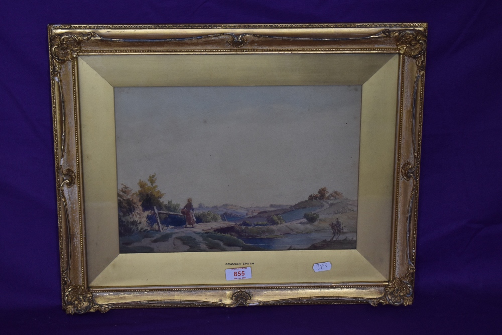 George Grainger Smith (British School, 19th/20th Century), watercolour, A pastoral landscape - Image 2 of 3