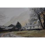 *Local Interest - T. Leslie Hawkes (20th Century, British), watercolour, 'Stonethwaite', Croft House