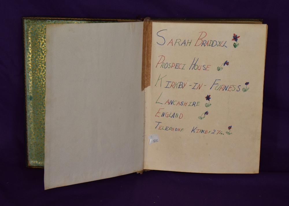 A Victorian (1878) 'Garden Flowers' botany album, the leather cover with gilt trim, and containing - Image 6 of 6