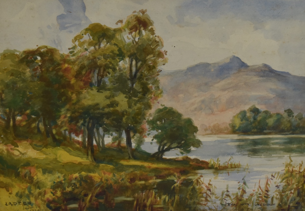 *Local Interest - John Arthur Dees (1875-1959, British), watercolour, 'Rydal Water, Lake