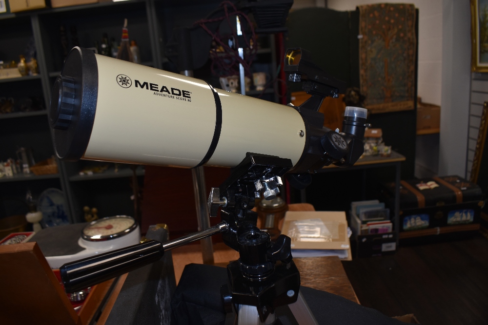 A Meade Adventure Scope 80 telescope on tripod having soft carry bag - Image 2 of 2