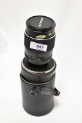 A Chinon Auto 1:2,8 135mm lens No 534545