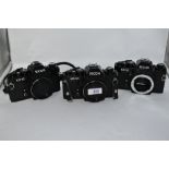 Three Ricoh KR-10 camera bodies. Nos 322506, 351488, & 345160