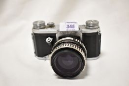 A Pentacon FM camera with Carl Zeiss Jena Flektogon 1:2,8 35mm lens