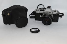 A Pentax K2 camera No 7012271 with a SMC Pentax-A 1:1,7 50mm lens No1207311