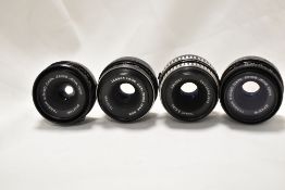 Four Carl Zeiss Jena Tessar 1:2,8 50mm lenses