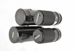 Two Tamron Close Focus 1:3,5 200mm lenses Nos 24010 &904953