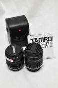 Two Tamron 1:3,5-4,5 28-70mm lenses