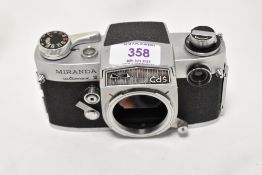 A Miranda Automex III camera body No629038