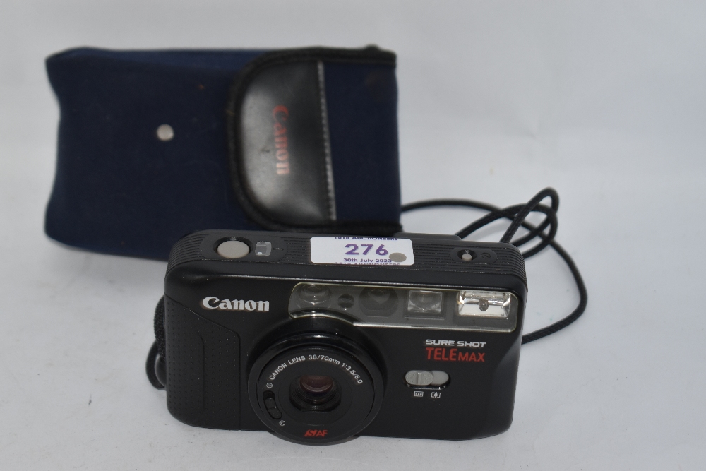A Canon Sureshot Telemax camera with Canon 38/70mm 1:3,5/6,0 lens
