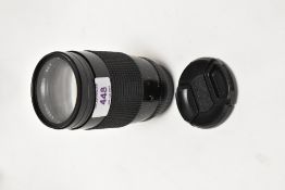 A Chinon Auto MC 1:3,5 200mm lens No 605456